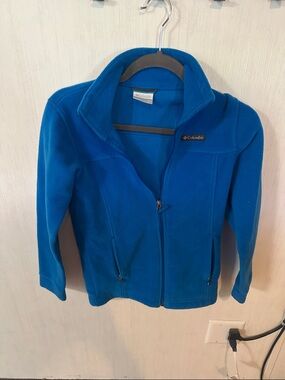Columbia Bright Blue Zip-Up Fleece Jacket